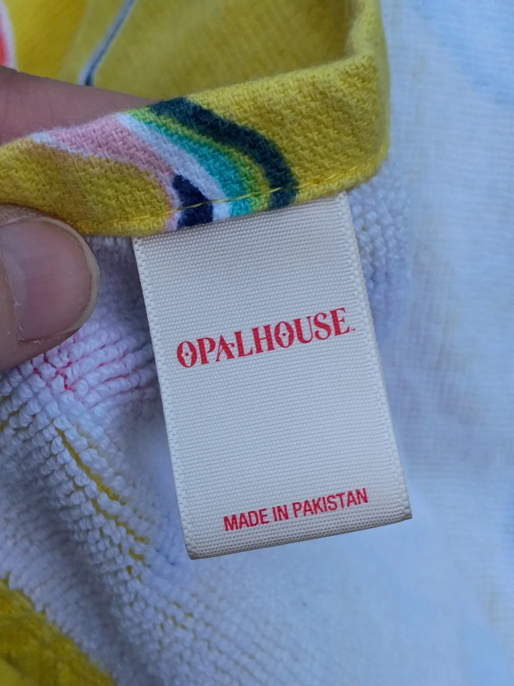 Pair of Opalhouse Yellow Flamingo Hand Towels
